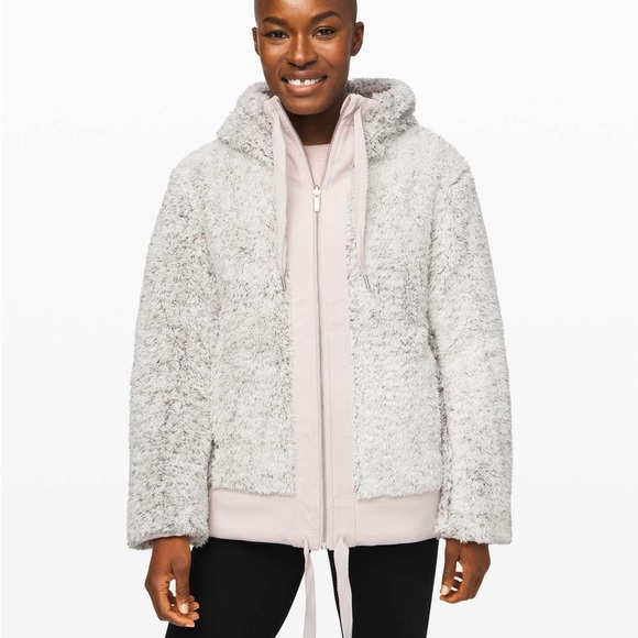 Lululemon SoulCycle Warmth Restore Reversible Sherpa Full Zip Size XS EUC - Picture 5 of 14